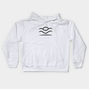 Minimalist Sun and Waves Kids Hoodie